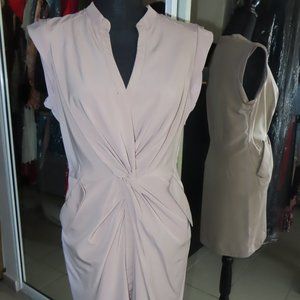 Taupe cocktail dress
